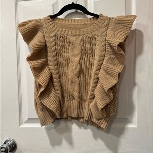 Frilly sweater vest new without tag